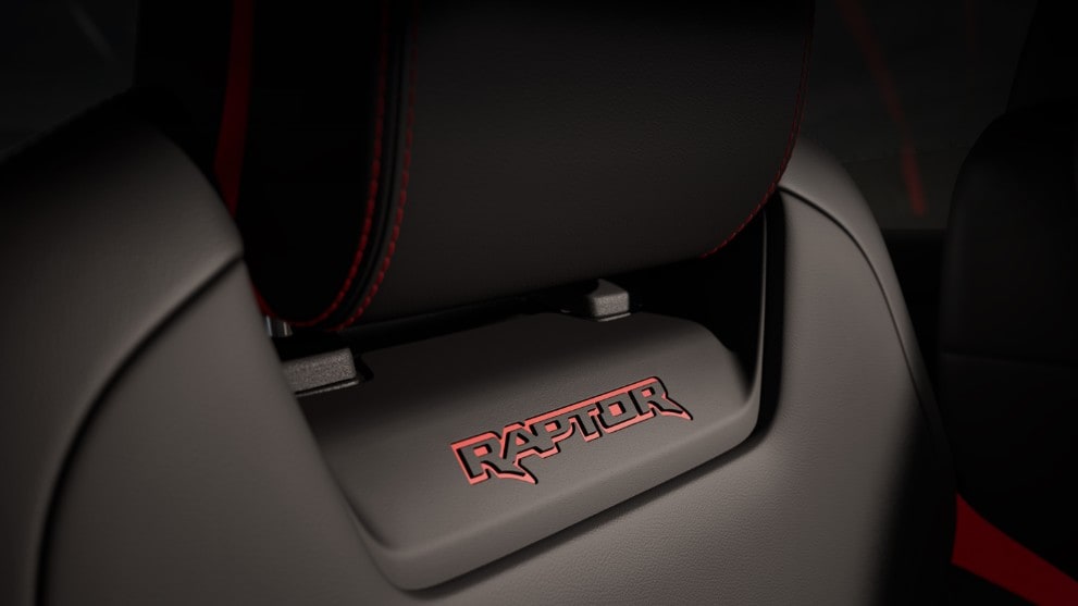 Ford Ranger Raptor Interieur Logo